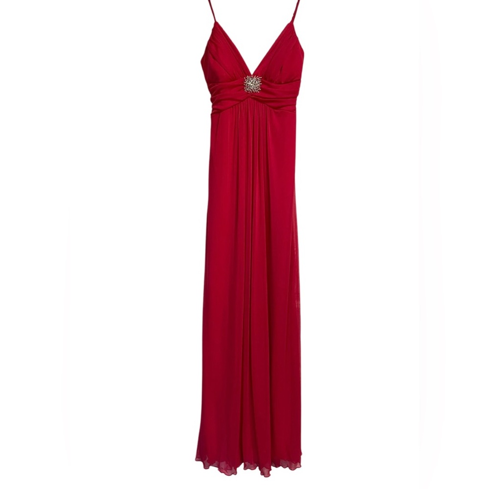 Women Sleeveless Spaghetti Strap Maxi Dress Prom Evening Gown Pink